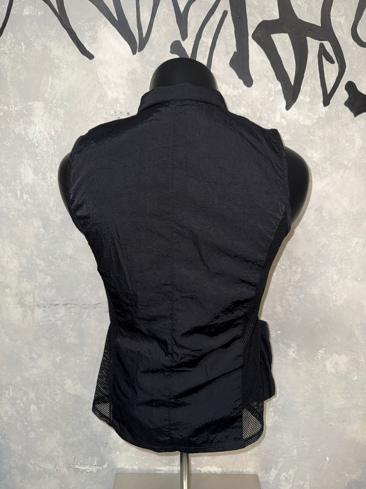 Vintage Fishnet Layered Vest