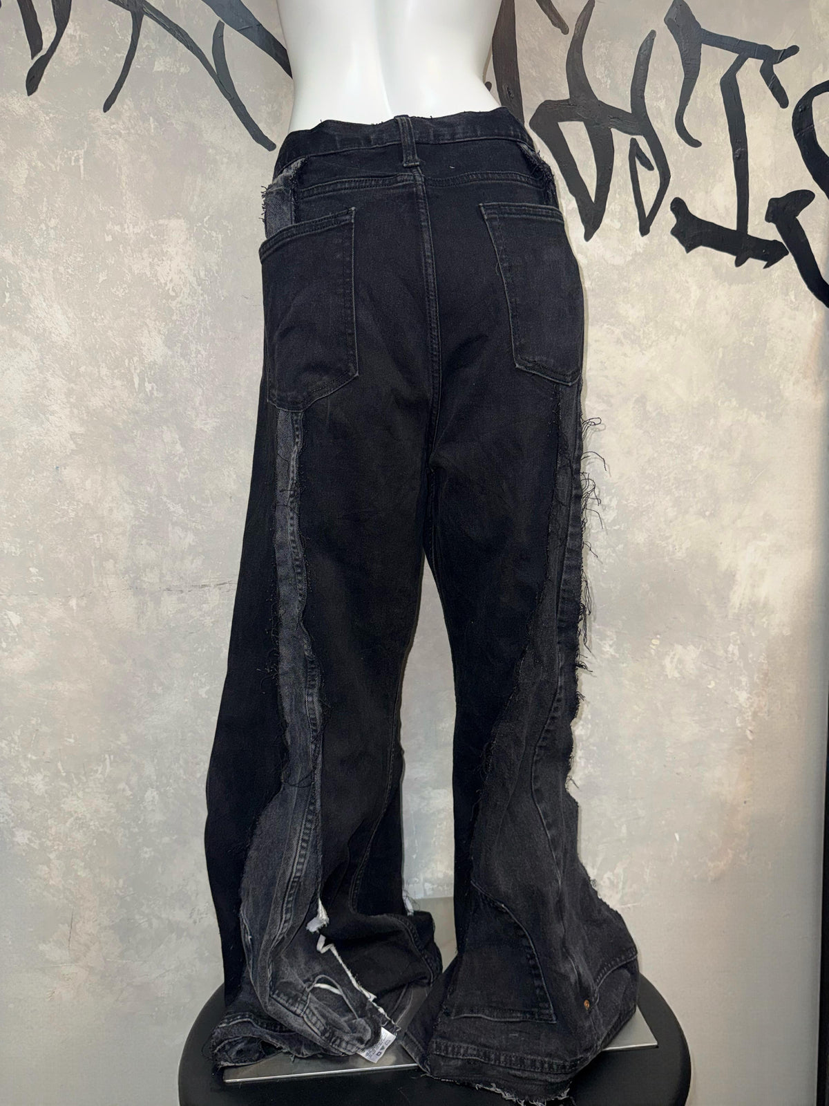 Remake Vintage Jeans(Triangle-Black)#REJTRIB004
