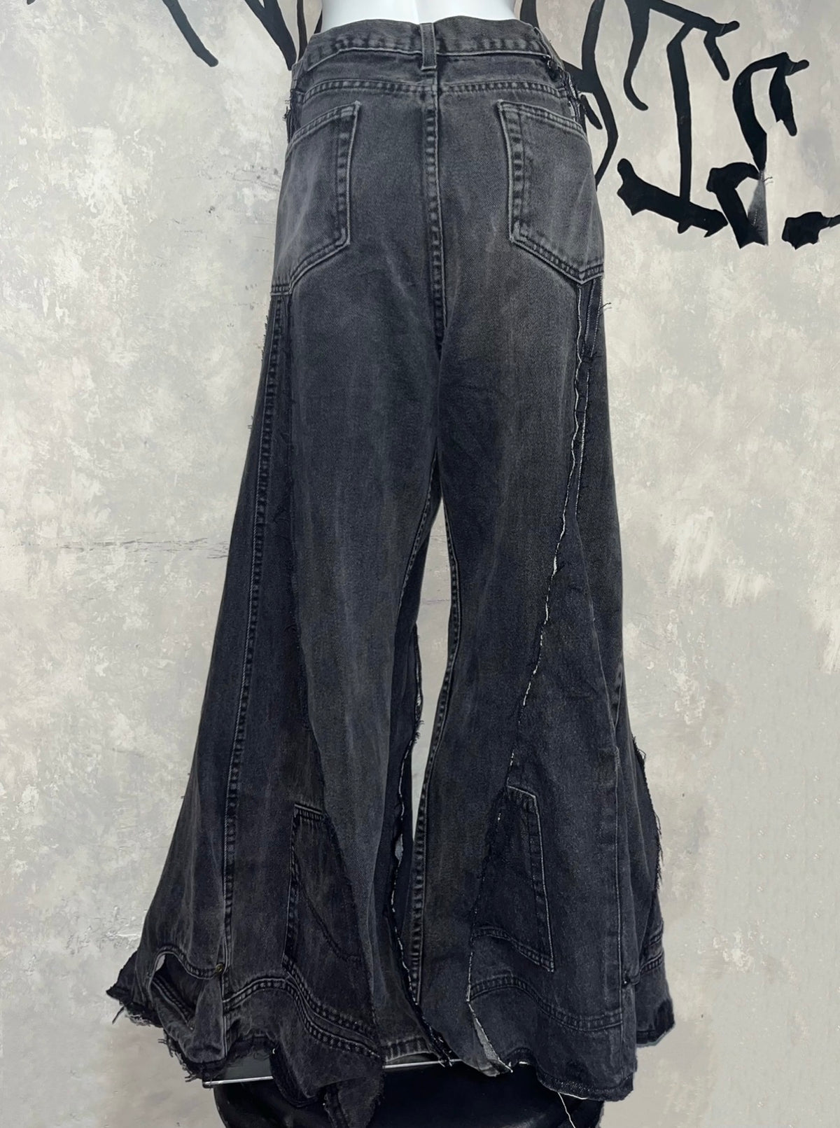 Remake Vintage Jeans(Triangle-Black)38” #REJTRB003
