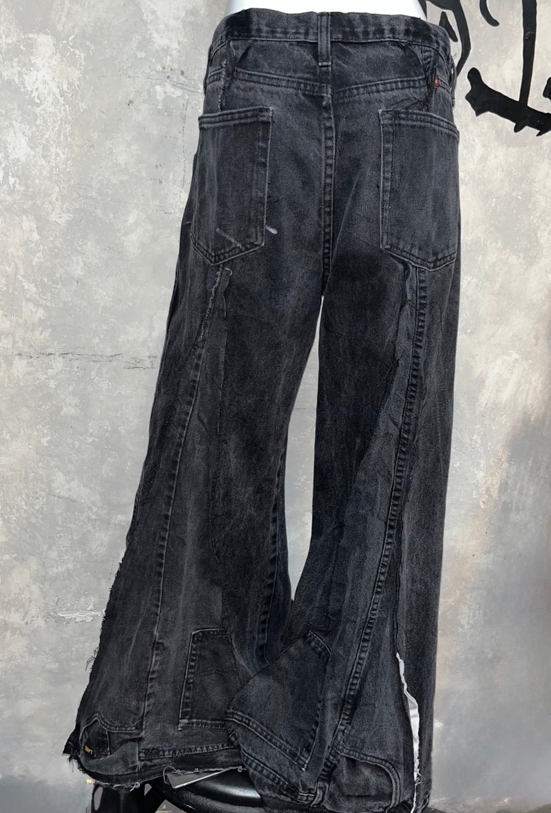 Remake Vintage Jeans (Triangle-Black) 33” #REJTRIB002