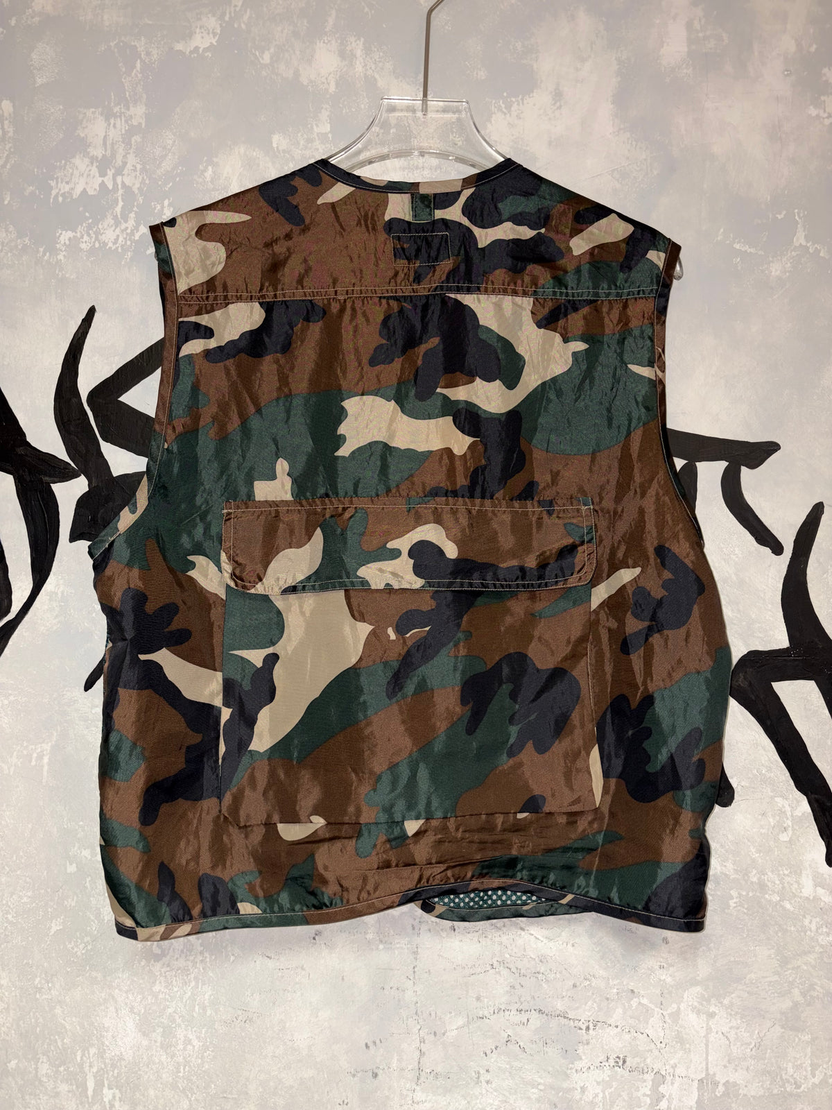 Vintage Camouflage Patterned Vest #ves028