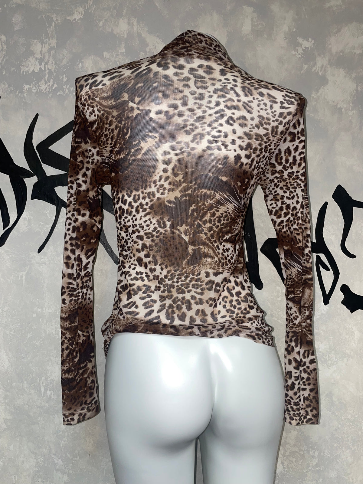 Leopard Printed Vintage Top