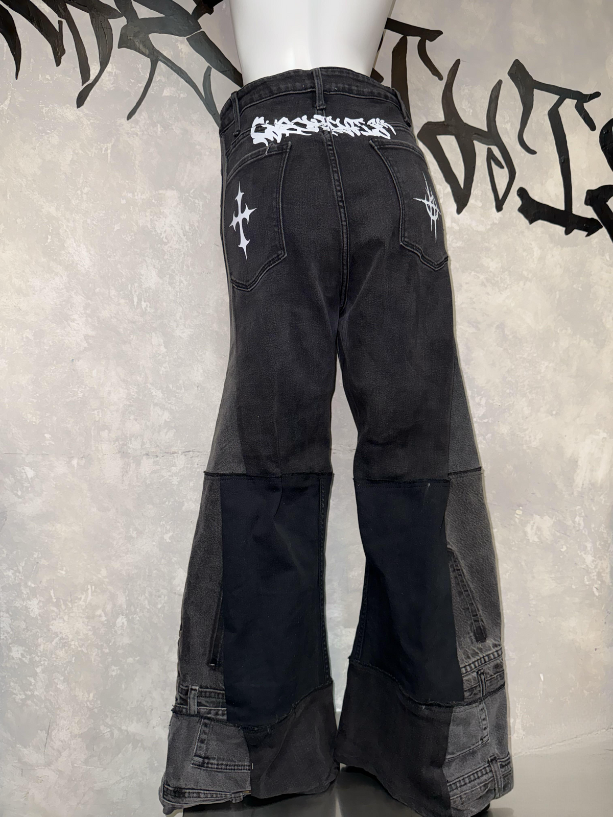 Remake Vintage Jeans(Stamped-Black)30”#REJST03