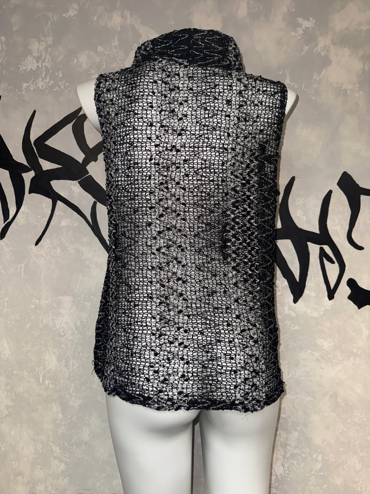 Vintage Layered Unisex Fishnet Vest