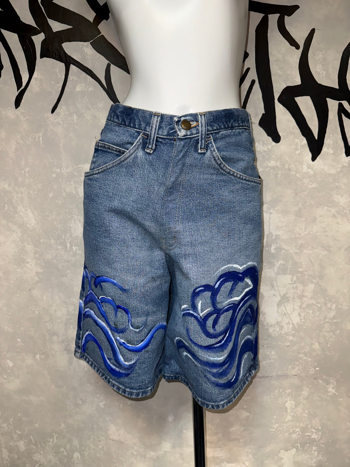 Remake Painted Vintage Jorts