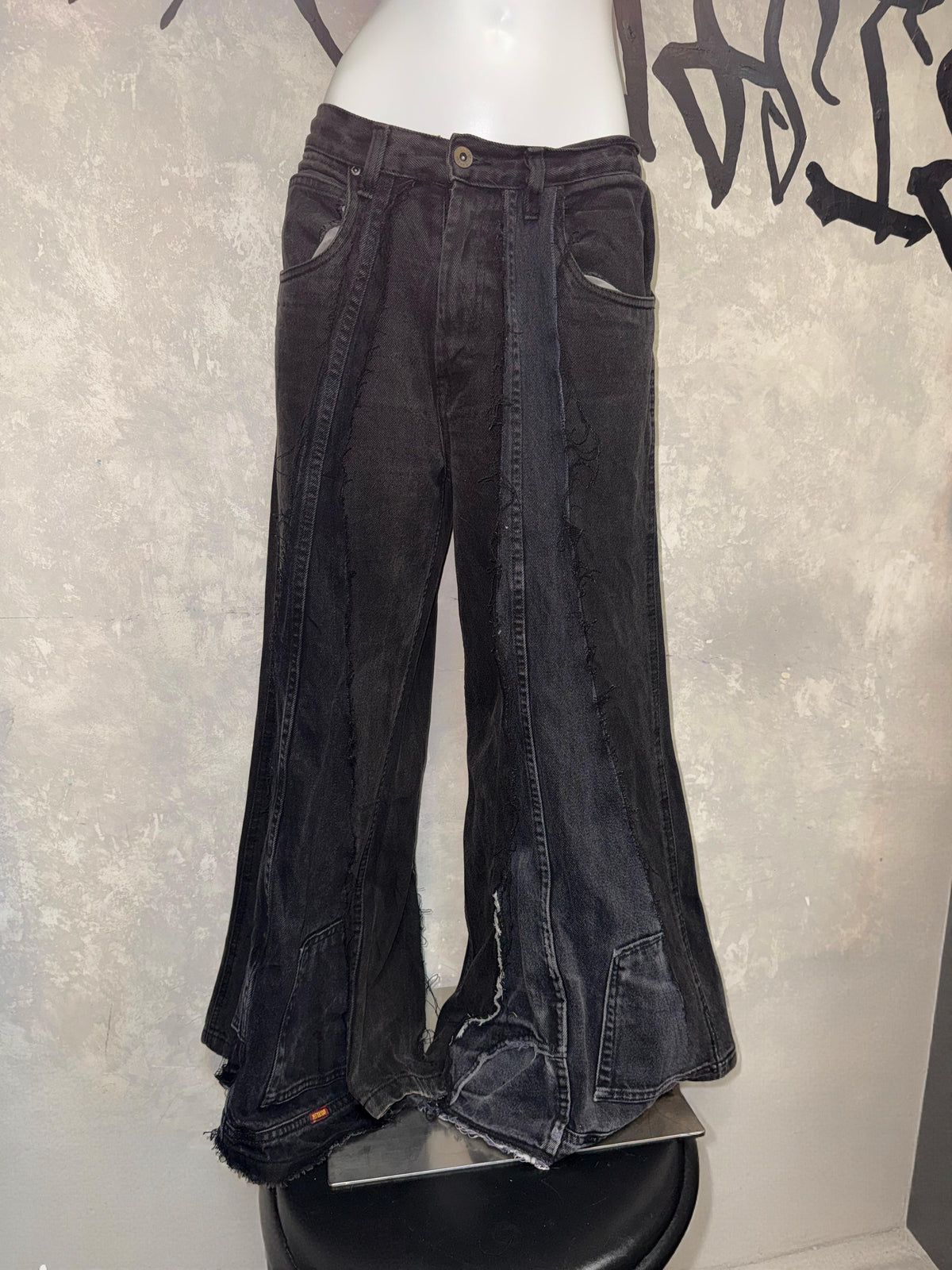Remake Vintage Jeans（Triangle-Black） 32” #REJTRIB005
