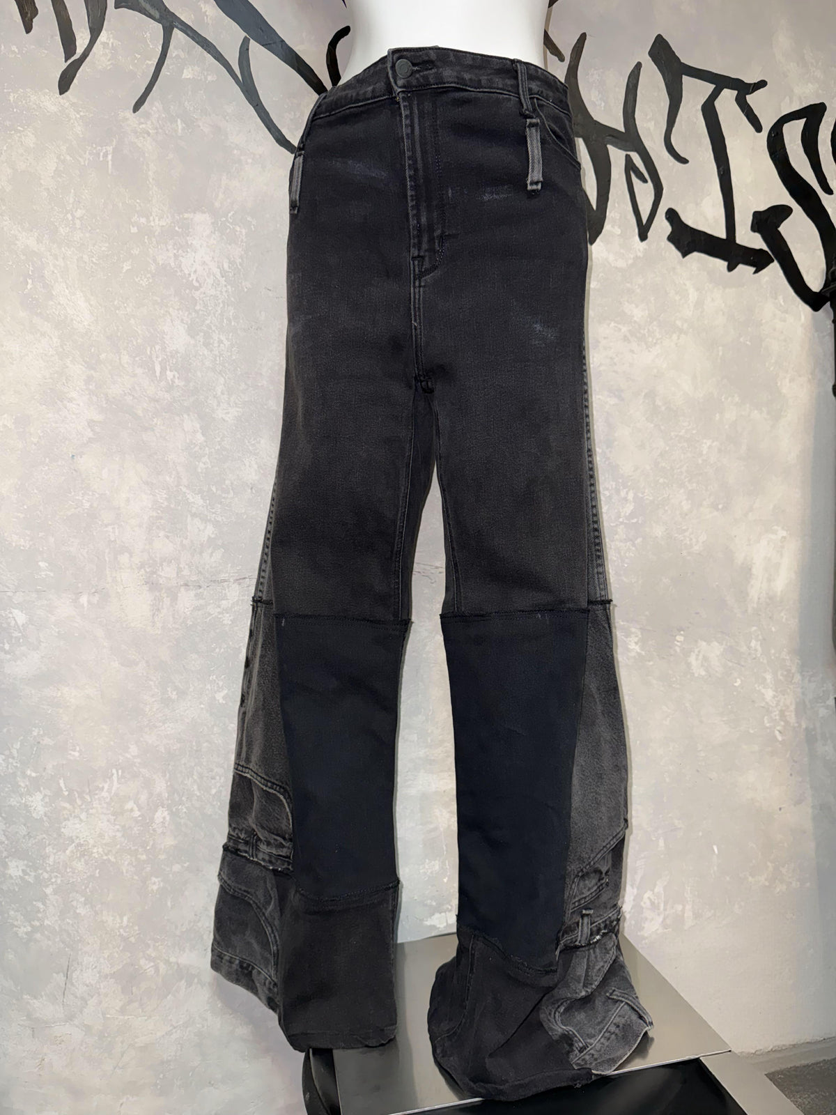 Remake Vintage Jeans(Stamped-Black)30”#REJST03