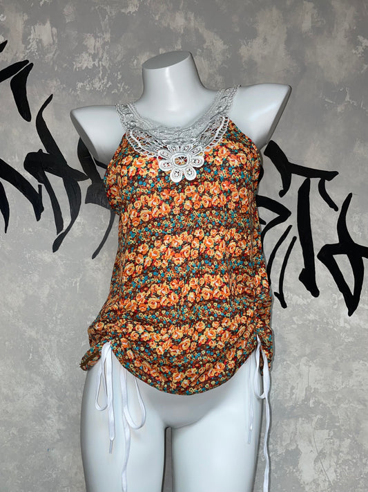 Remake Fairy Lace Drawstring Top