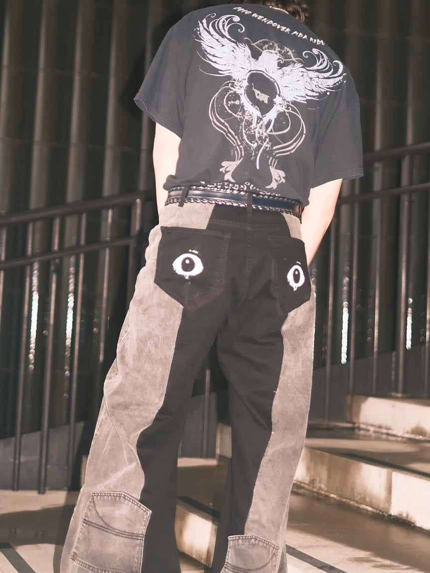 Remake Vintage Jeans (Cross On Knee//Stamped) 35” #REJCOKS01