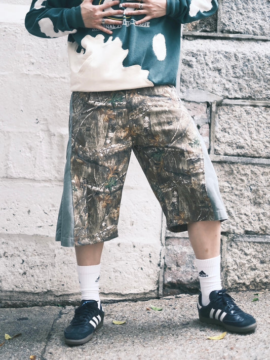 Remake Wild-printed Jorts 34”