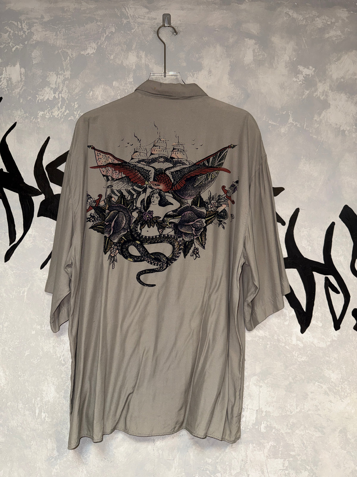 Vintage Dragon Printed Shirt