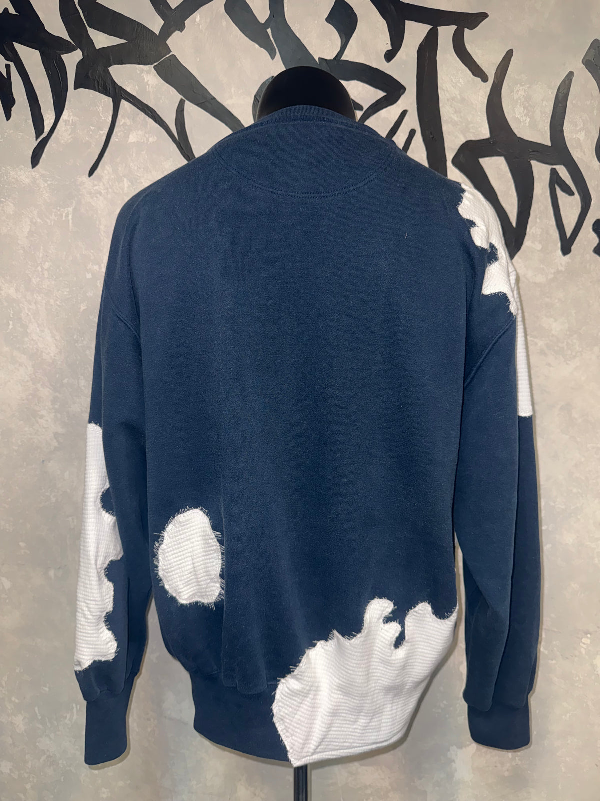 Patterned Patchwork Remake Sweatshirt