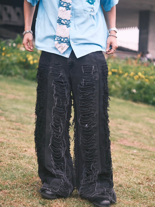 Remake Vintage Jeans (Ripped//Black) 30” #REJRI13