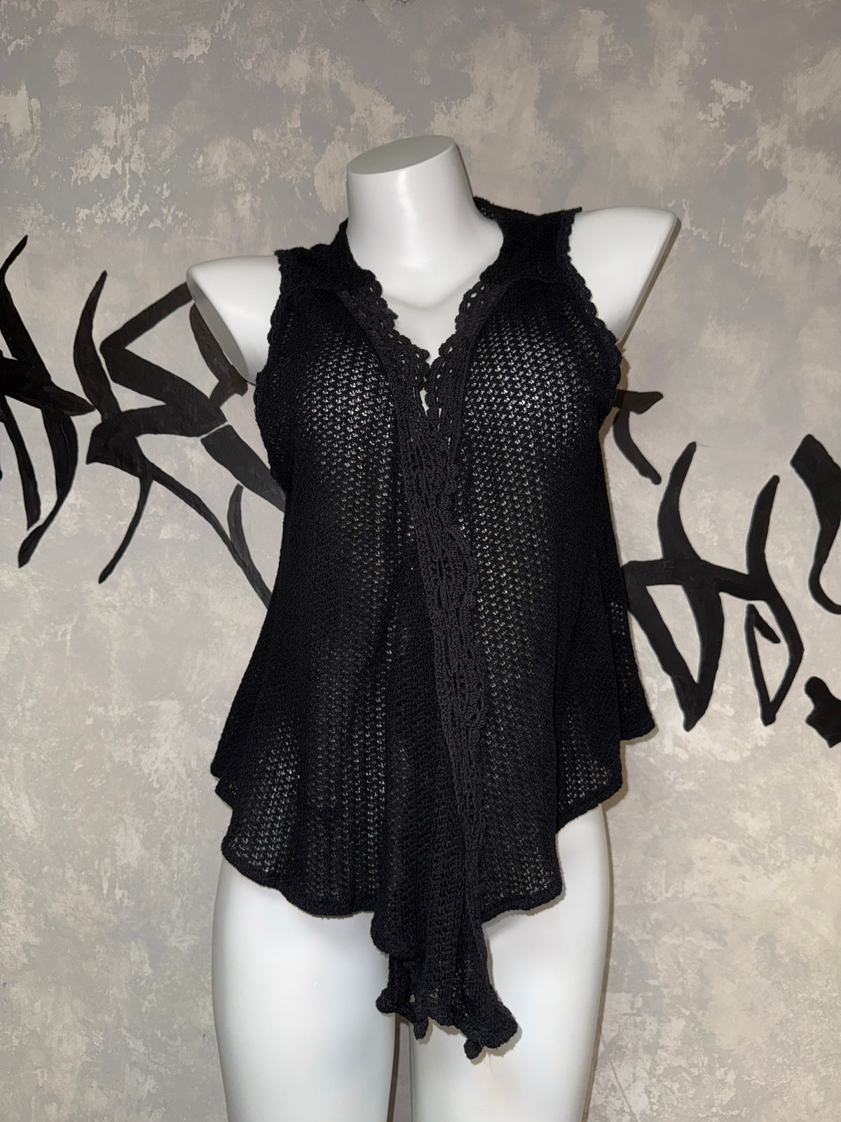 Vintage Fishnet Fairy Lace Vest
