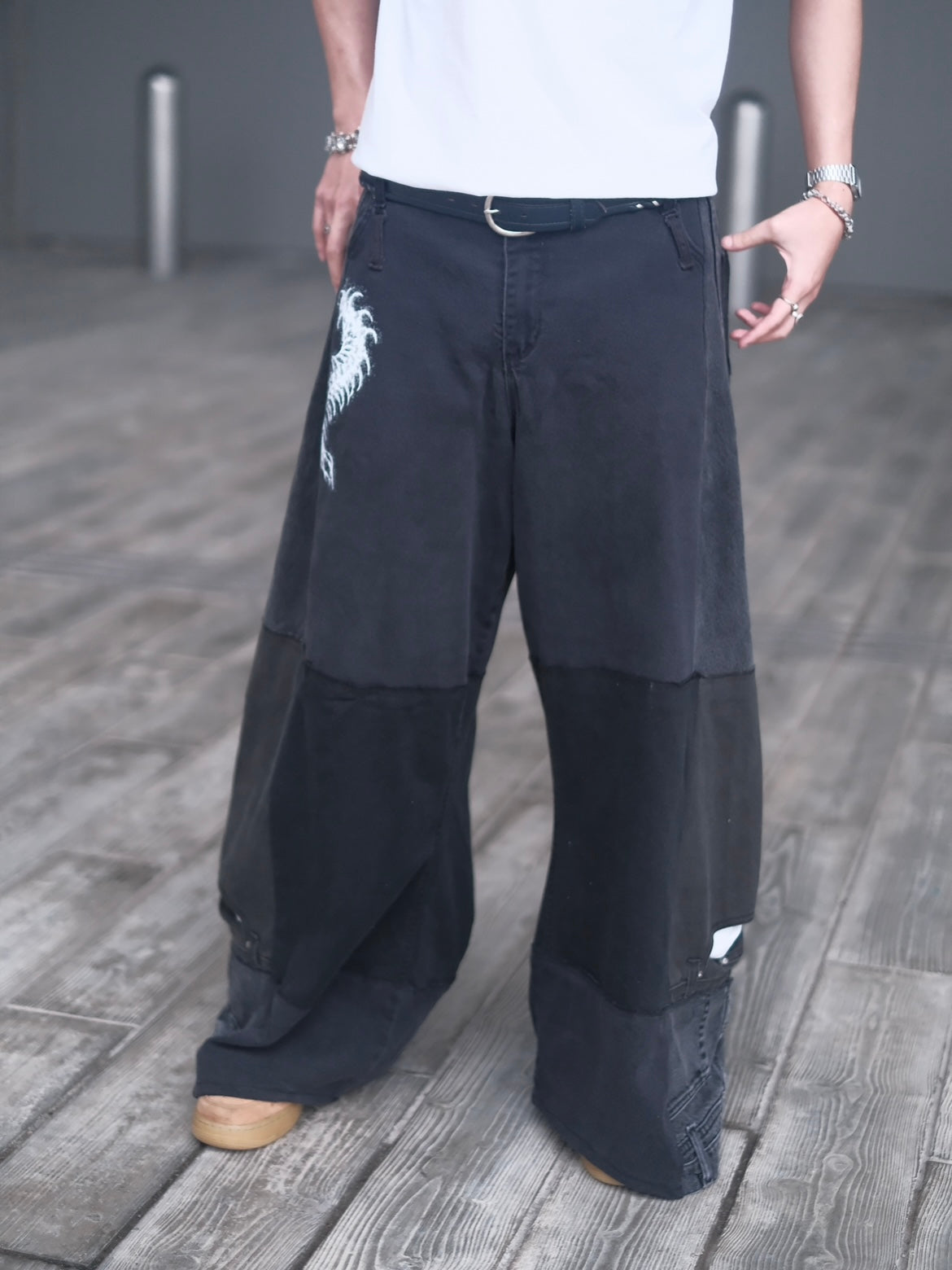 Remake Vintage Jeans(Stamped-Black)31”#REJST02
