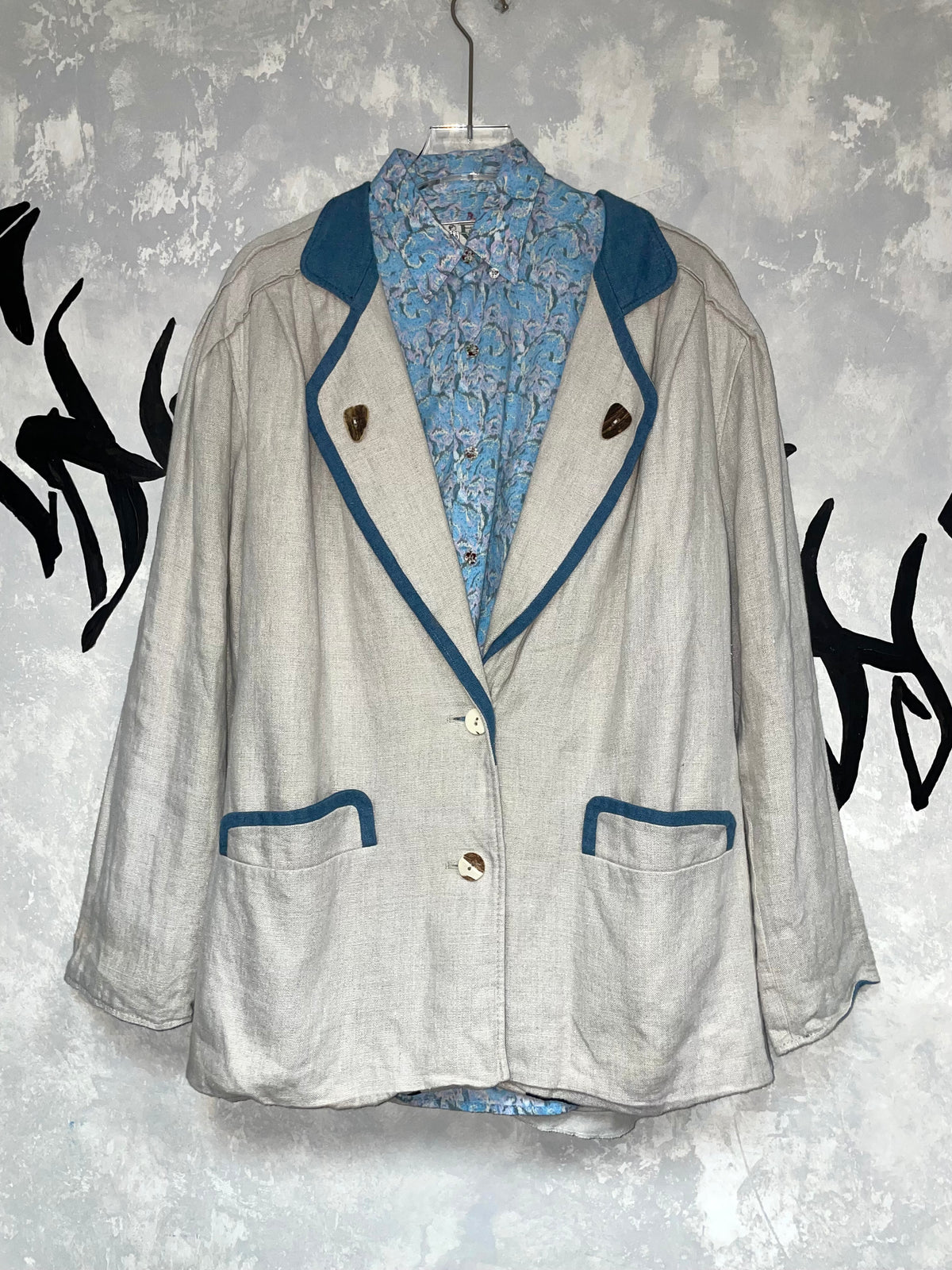 Vintage Linen Blazer