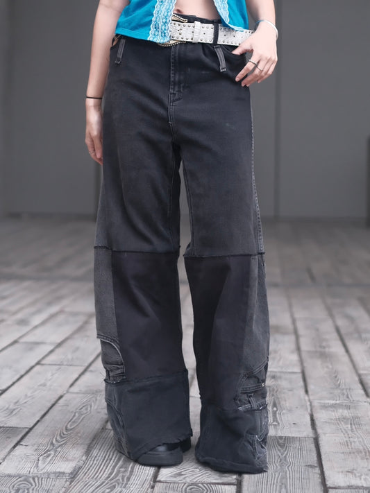 Remake Vintage Jeans(Stamped-Black)30”#REJST03