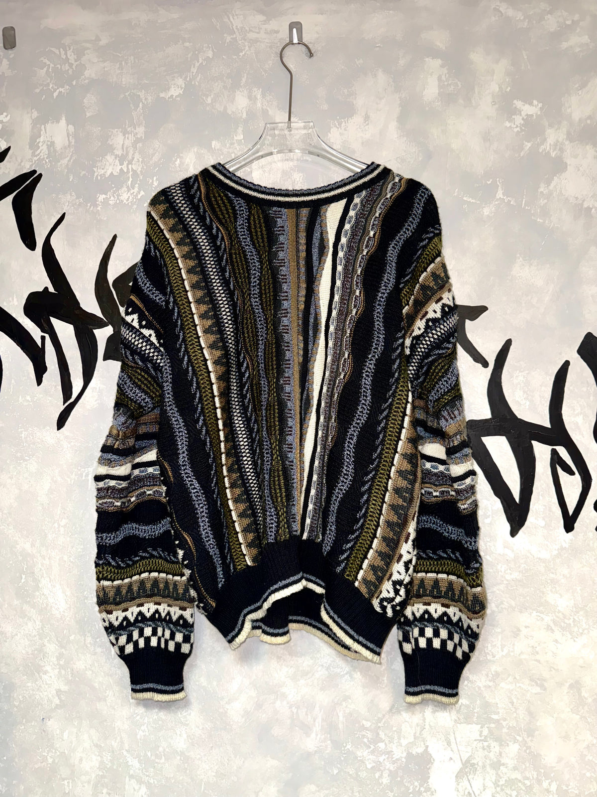 Coogi Style 3D Knitting Sweater