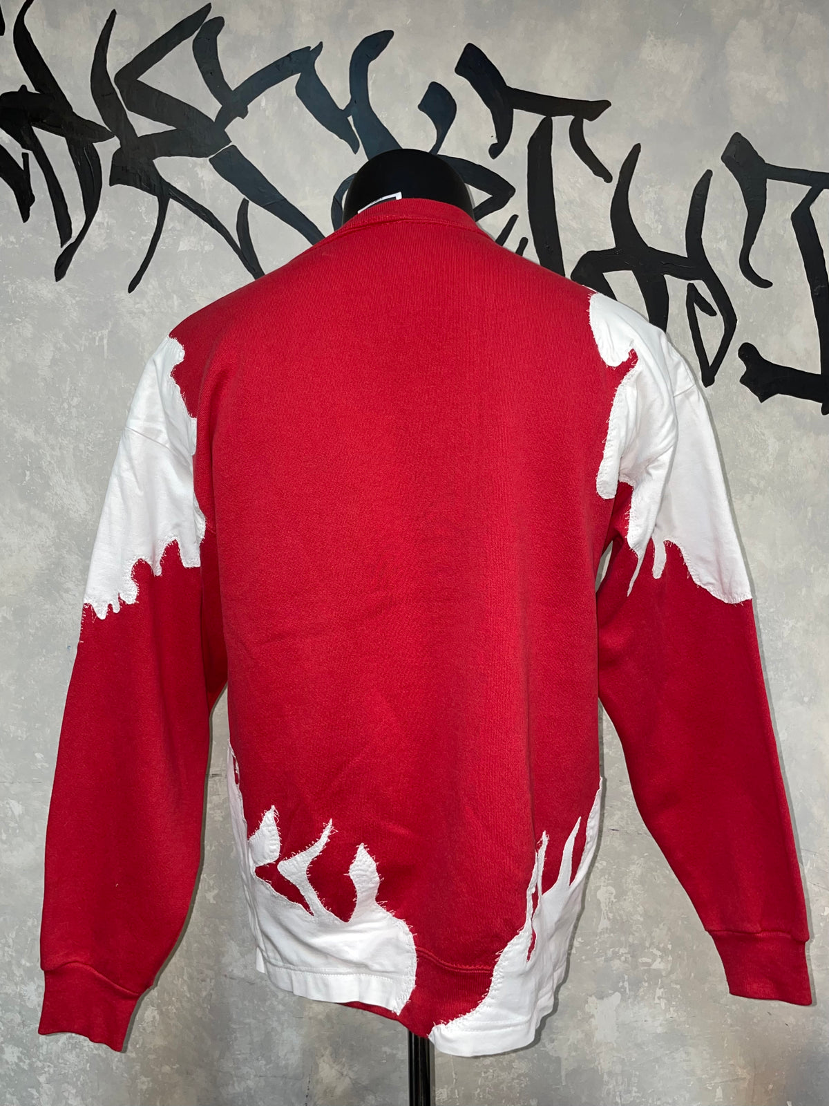 Patterned Patchwork Remake Sweatshirt