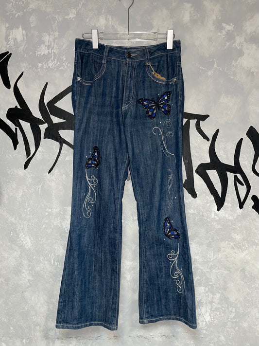 Y2K Low-Wise Flared Jeans 28”