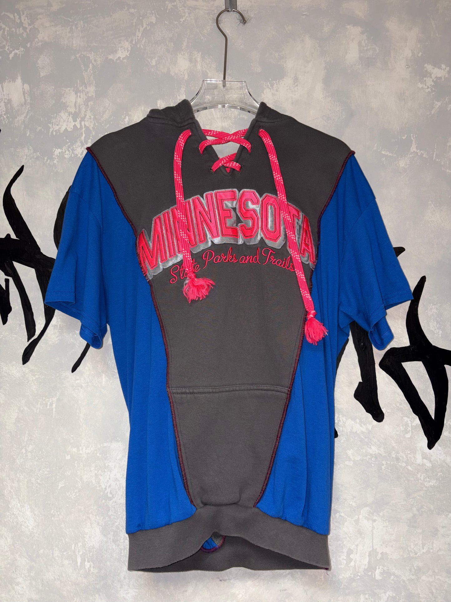 Patchwork Remake Hoodie Tee