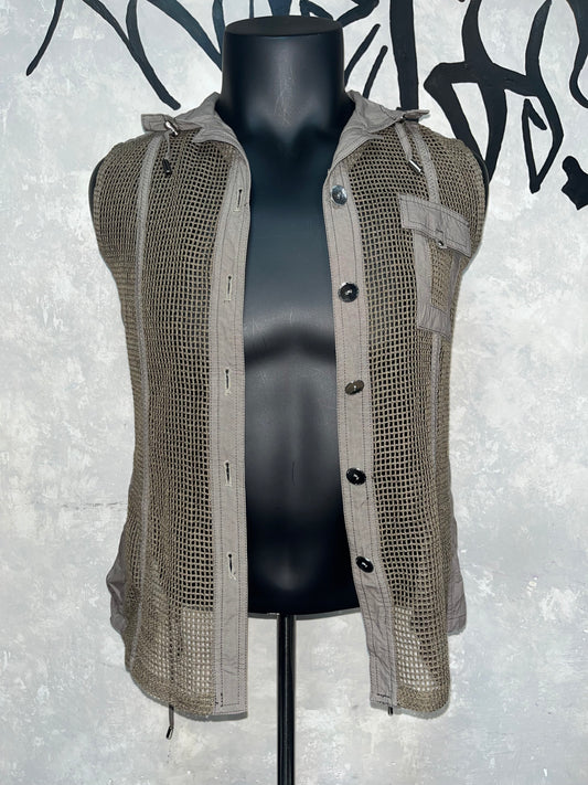 Vintage Layered Fishnet Unisex Vest