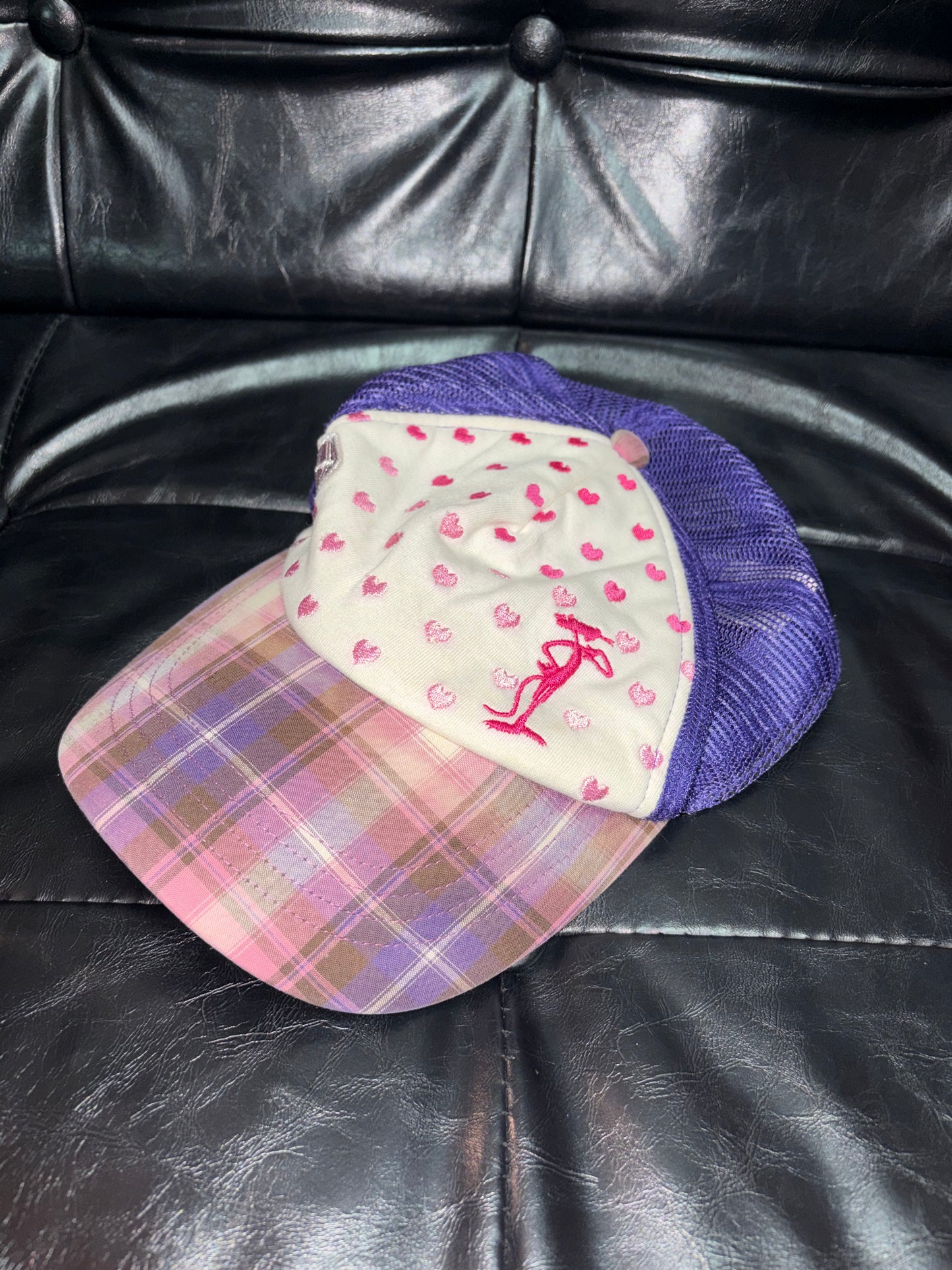 Vintage Pink Leopard Y2K Cap