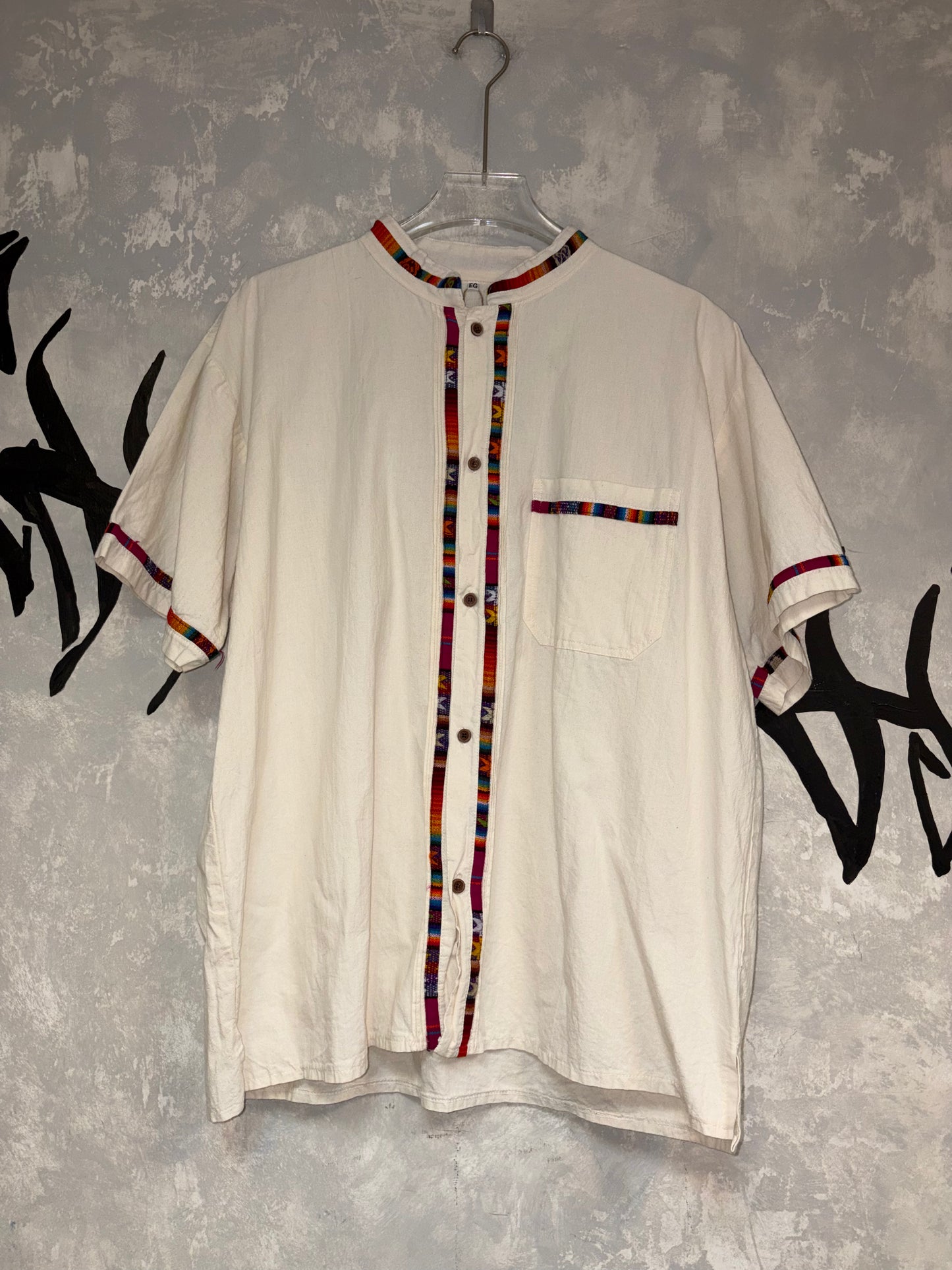 Vintage White Ethnic Shirt