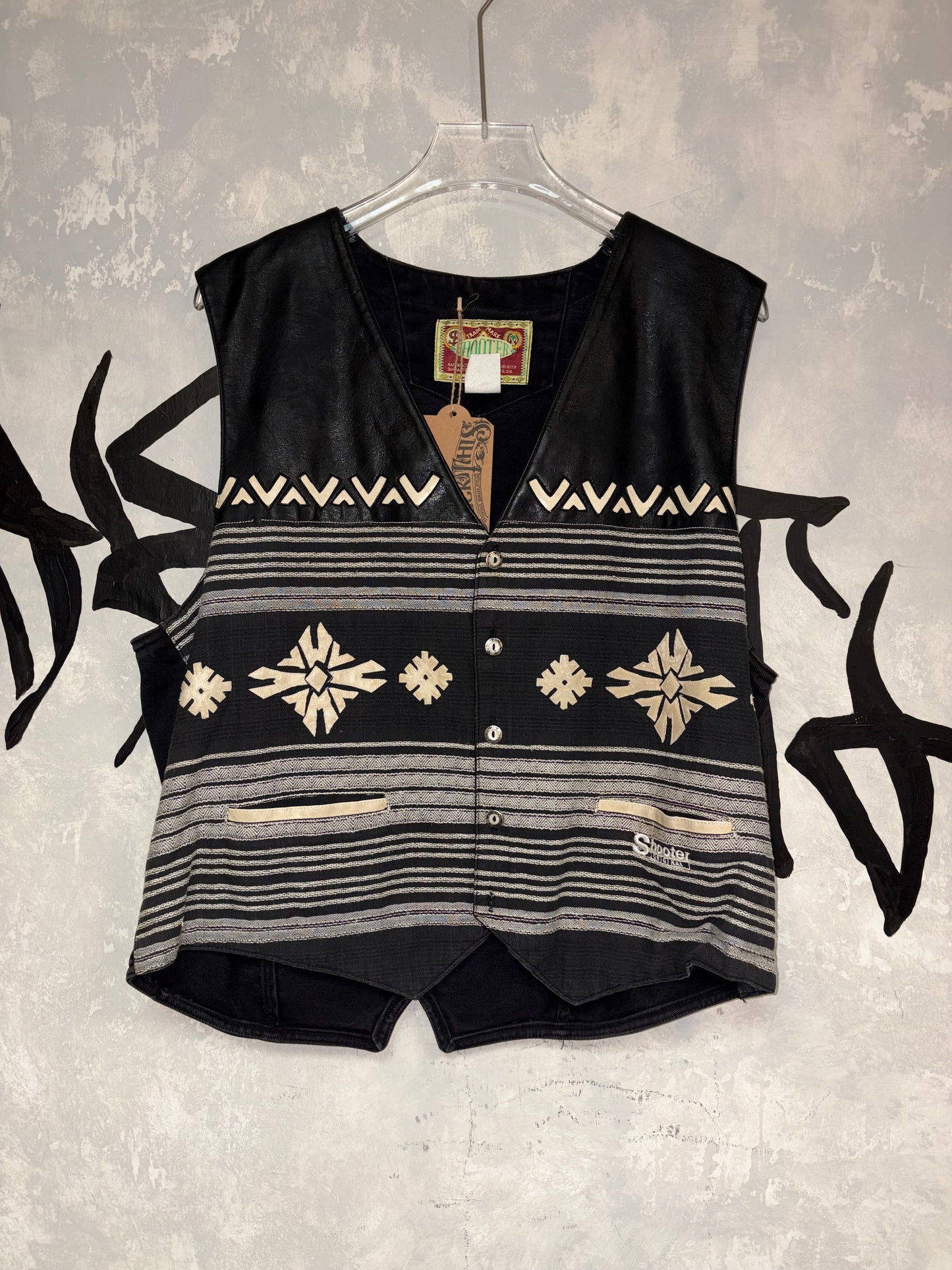 Vintage Leather Vest #ves033